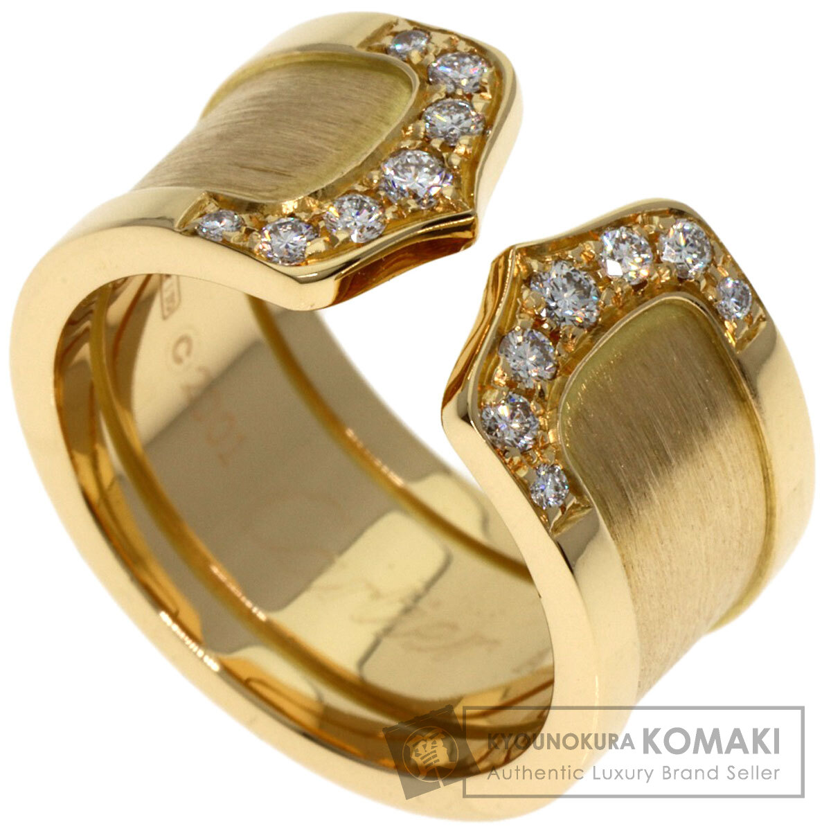 Cartier ★カルティエ★C2リングスリーゴールドリング★50 Cartier ☆カルティエ☆C2リングスリーゴールドリング☆50