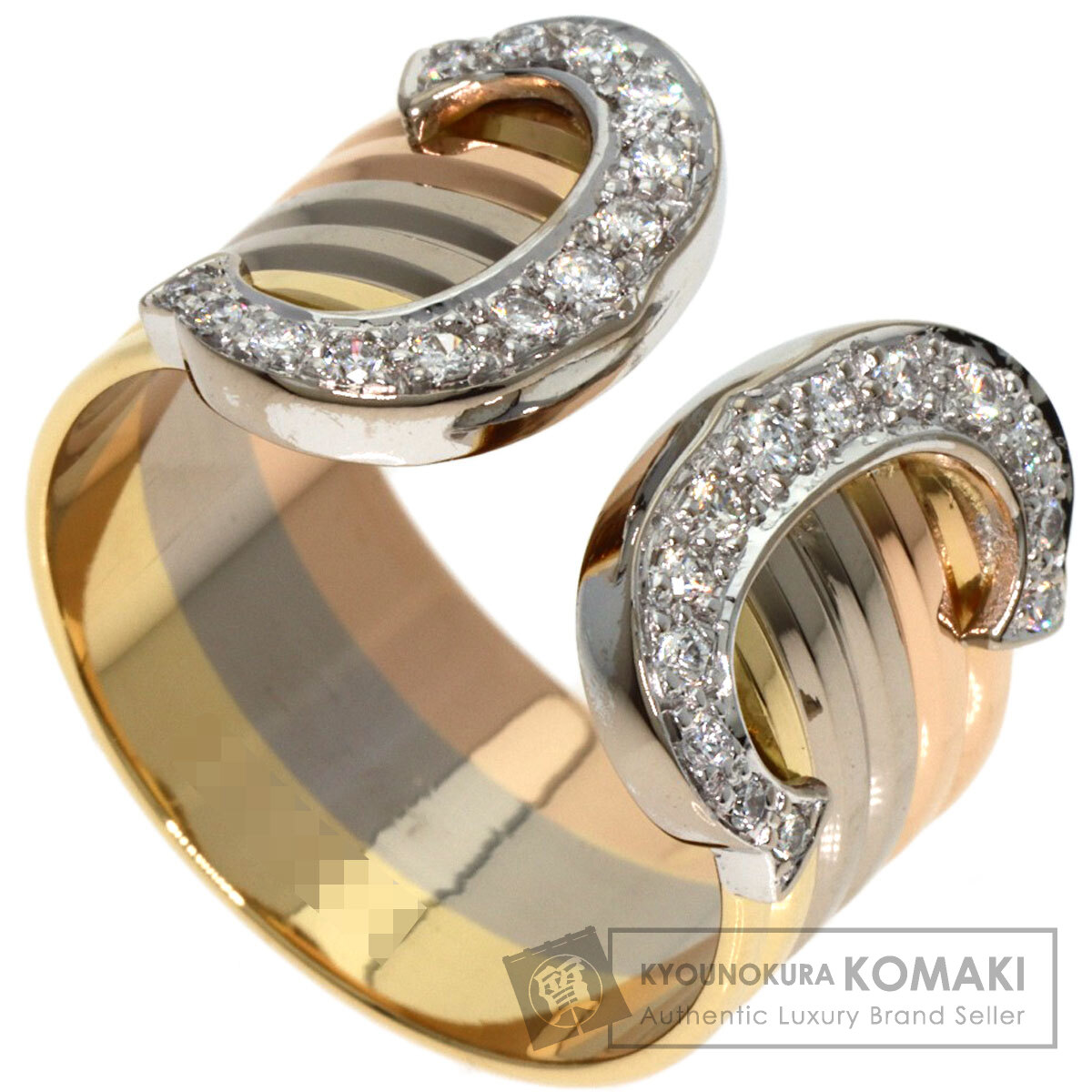 CARTIER カルティエ 2C LM ダイヤモンド #54 リング・指輪 K18イエロー