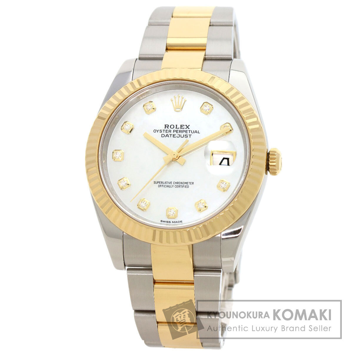 ROLEX ロレックス デイトジャスト 18K×SS 12mmコマ