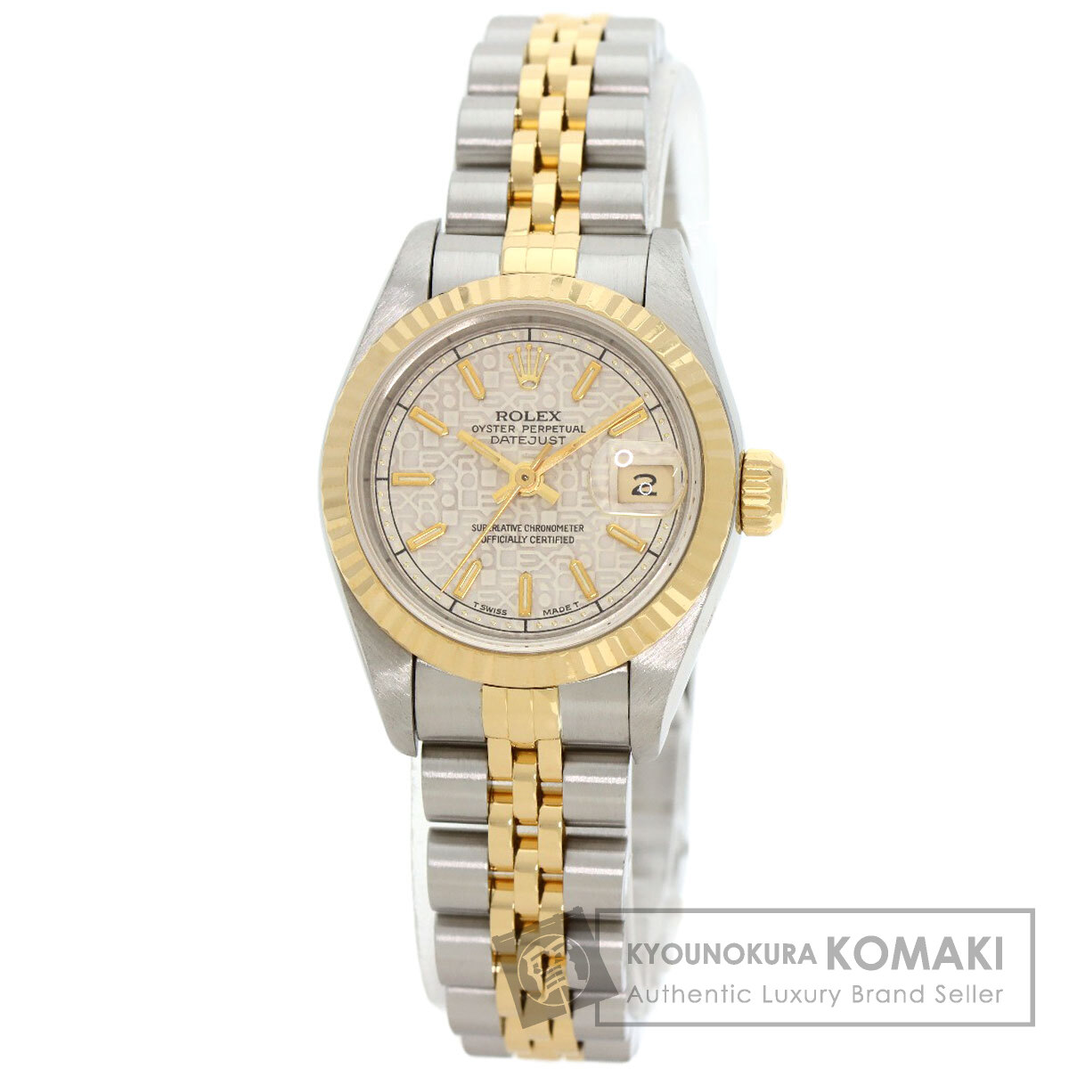 ロレックス デイトジャスト レディース 69173 79173 SS/K18 ROLEX ロレックス 79173 デイトジャスト 腕時計 OH済 ステンレス