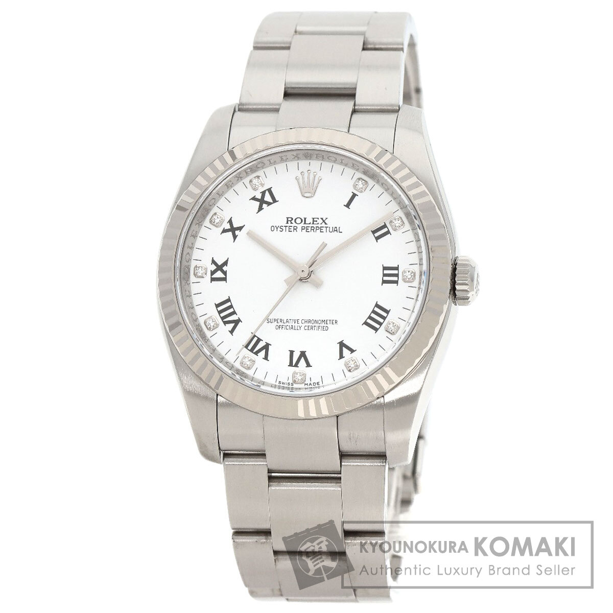 ロレックス オイスターパーペチュアル K18YG×SS コマ 中古】 ロレックス ROLEX SS K18YG 腕時計 T番 1996年式 ダイヤ