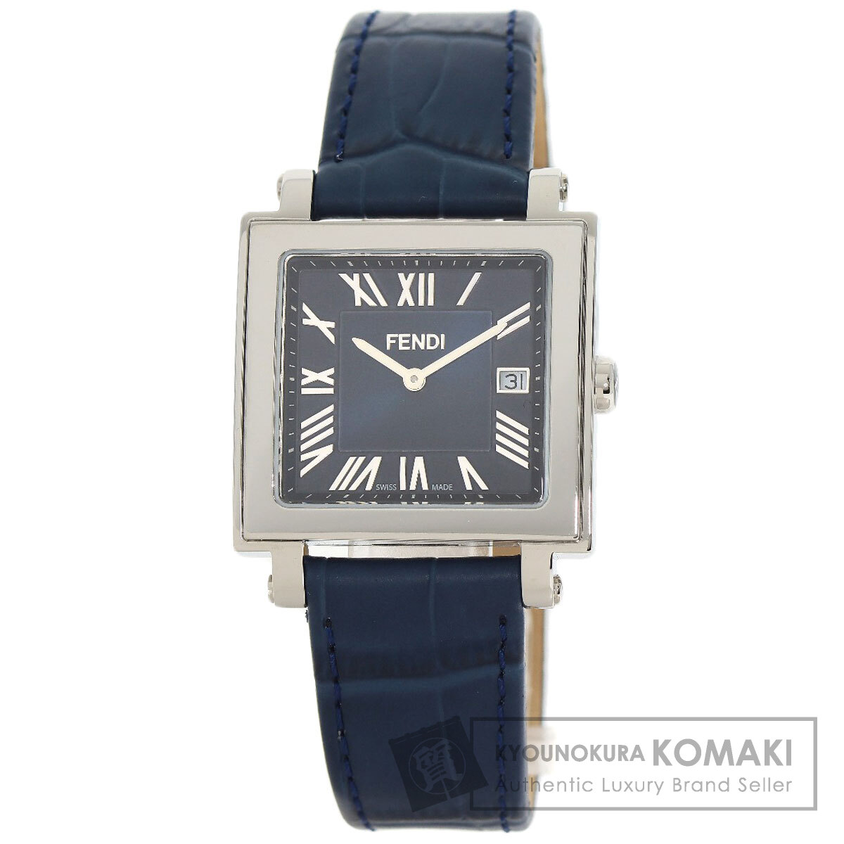 FENDI フェンディ 60500G クアドロ 腕時計 ステンレススチール