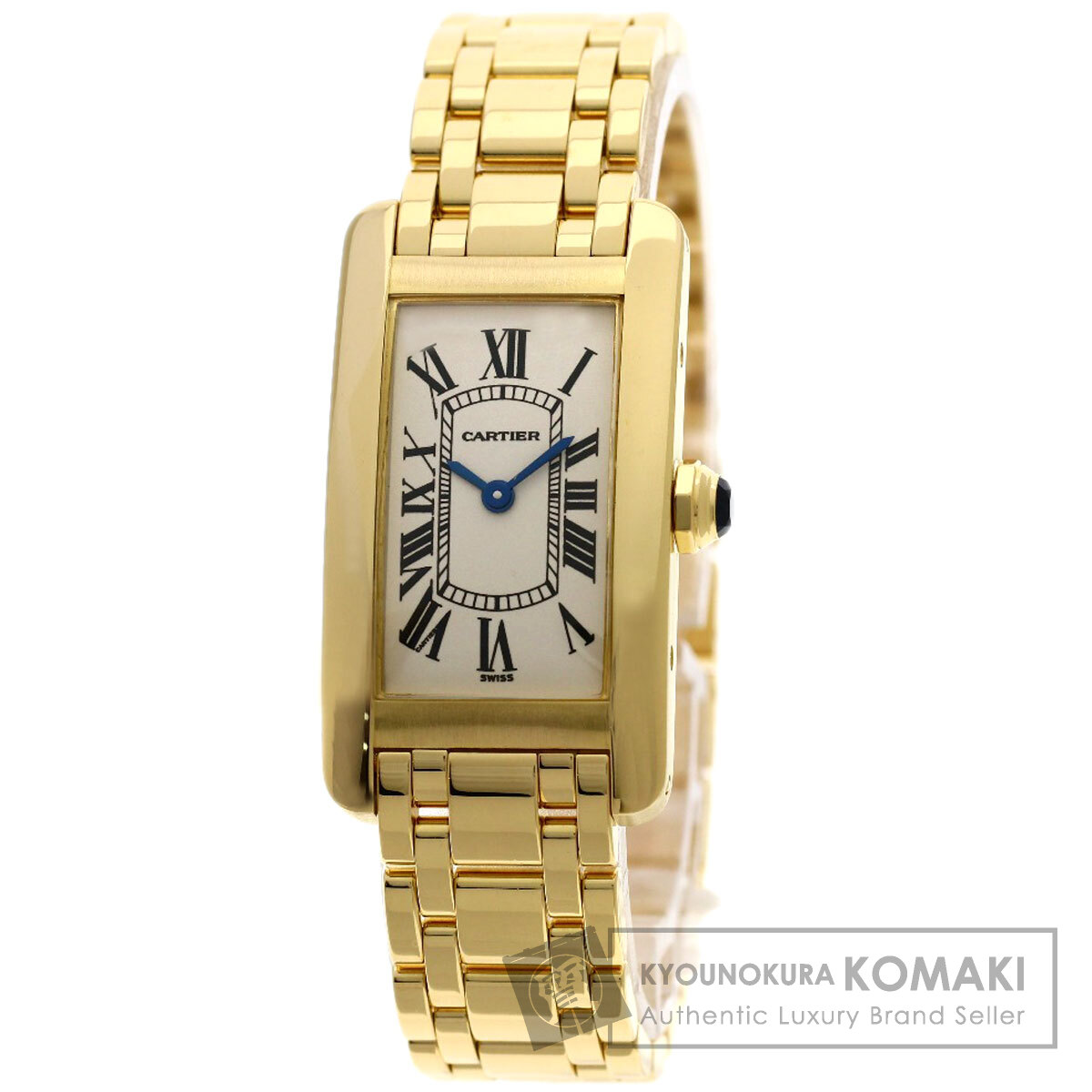 Cartier レディース 時計 ゴールド 黒 未使用)CARTIER カルティエ タンク ルイ カルティエ ウォッチ