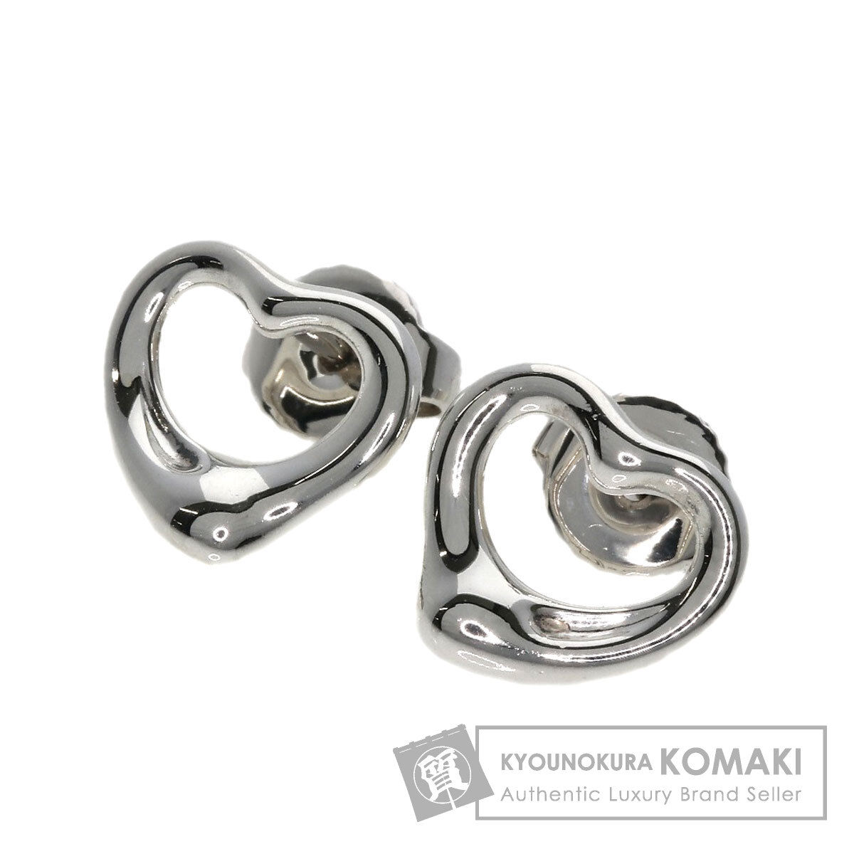 美品✨TIFFANY ティファニー オープンハート ピアス キャッチ シルバー 極美品 オールドティファニー オープンハート ピアス シルバー