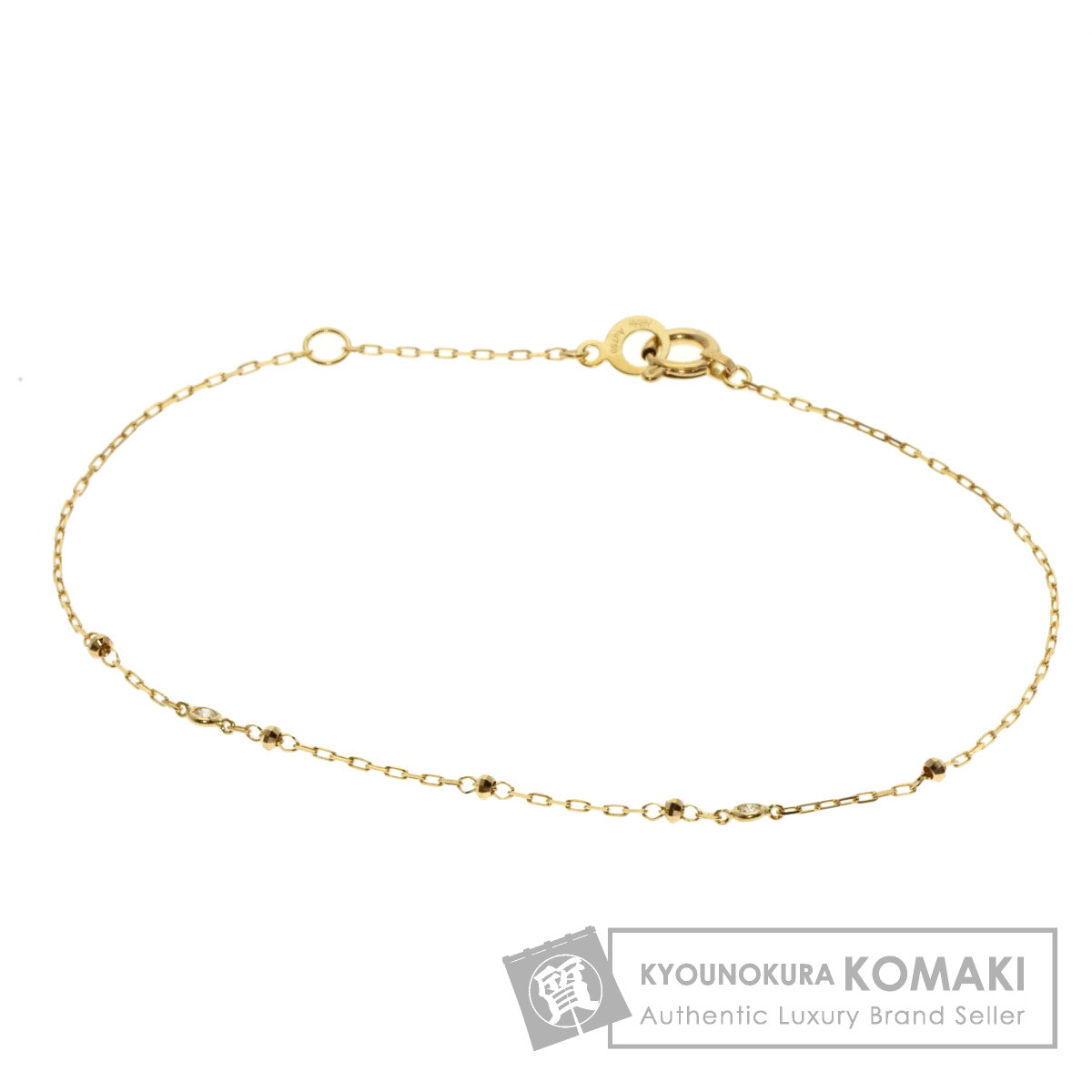 AHKAH アーカー ダイヤモンド ブレスレット K18イエローゴールド