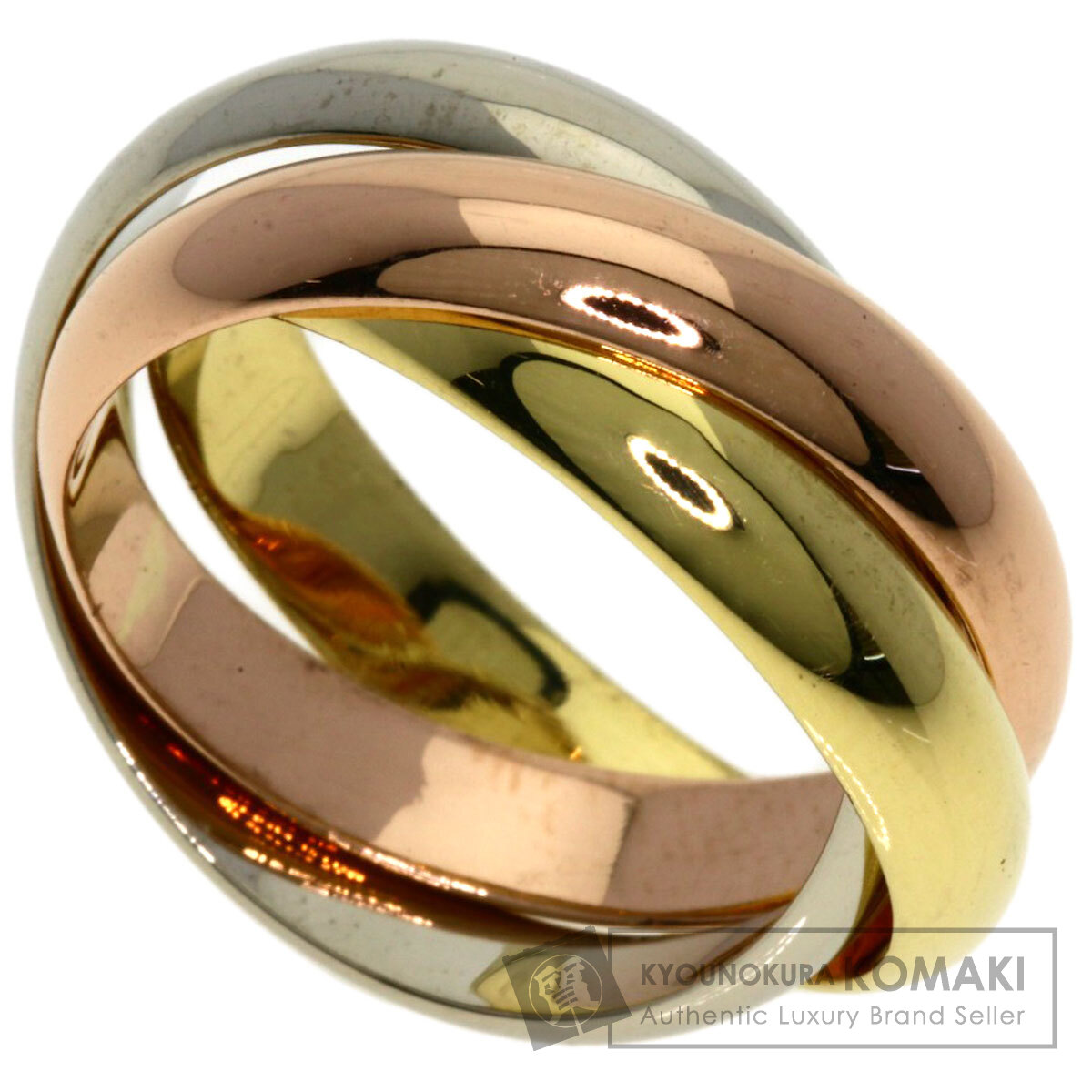 CARTIER カルティエ トリニティ #53 リング・指輪 K18イエローゴールド