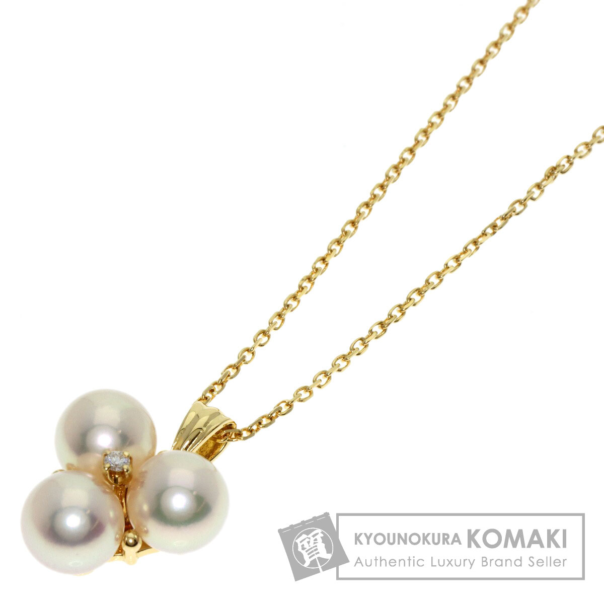真珠　パール　あこや真珠　ミキモト　タサキ　ネックレス MIKIMOTO ミキモト アコヤパール 真珠 ネックレス K18イエロー