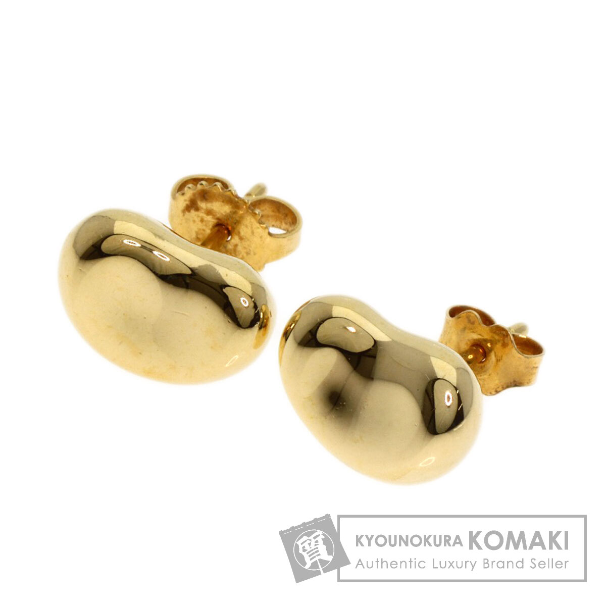 TIFFANY&Co. ティファニー ビーン ピアス K18イエローゴールド