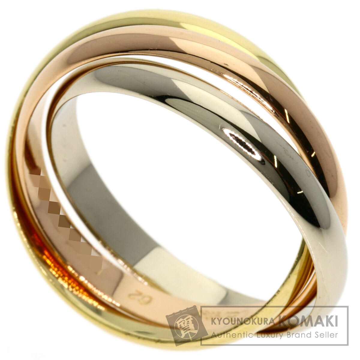 カワウソ　カルティエ トリニティ リング 指輪 #49 b2ef5cfeabe76b263ecc6ae9d1b797