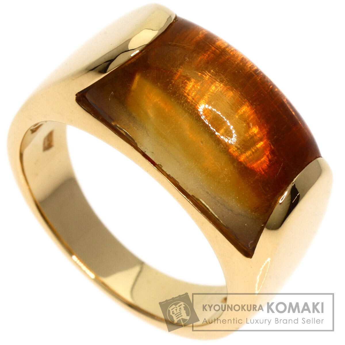 BVLGARI ブルガリ トロンケット シトリン リング・指輪 K18