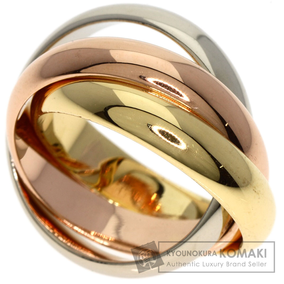 カルティエ　トリニティリング　SM 57 K18 CARTIER カルティエ トリニティ #47 リング・指輪 K18イエローゴールド