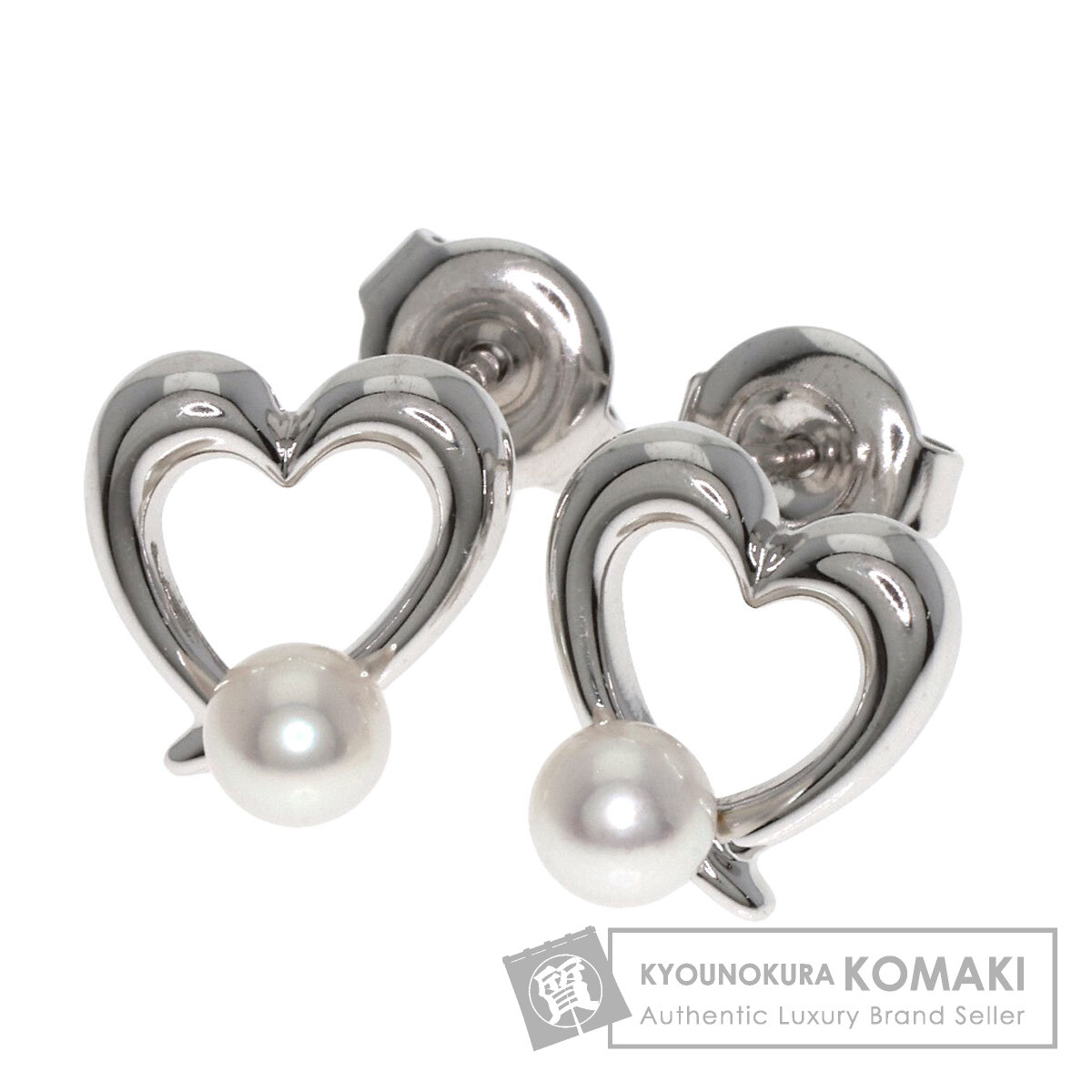 専用　ミキモト 真珠 ピアス K18ホワイトゴールド MIKIMOTO 保障できる ミキモト MIKIMOTO パールピアス K18ホワイト