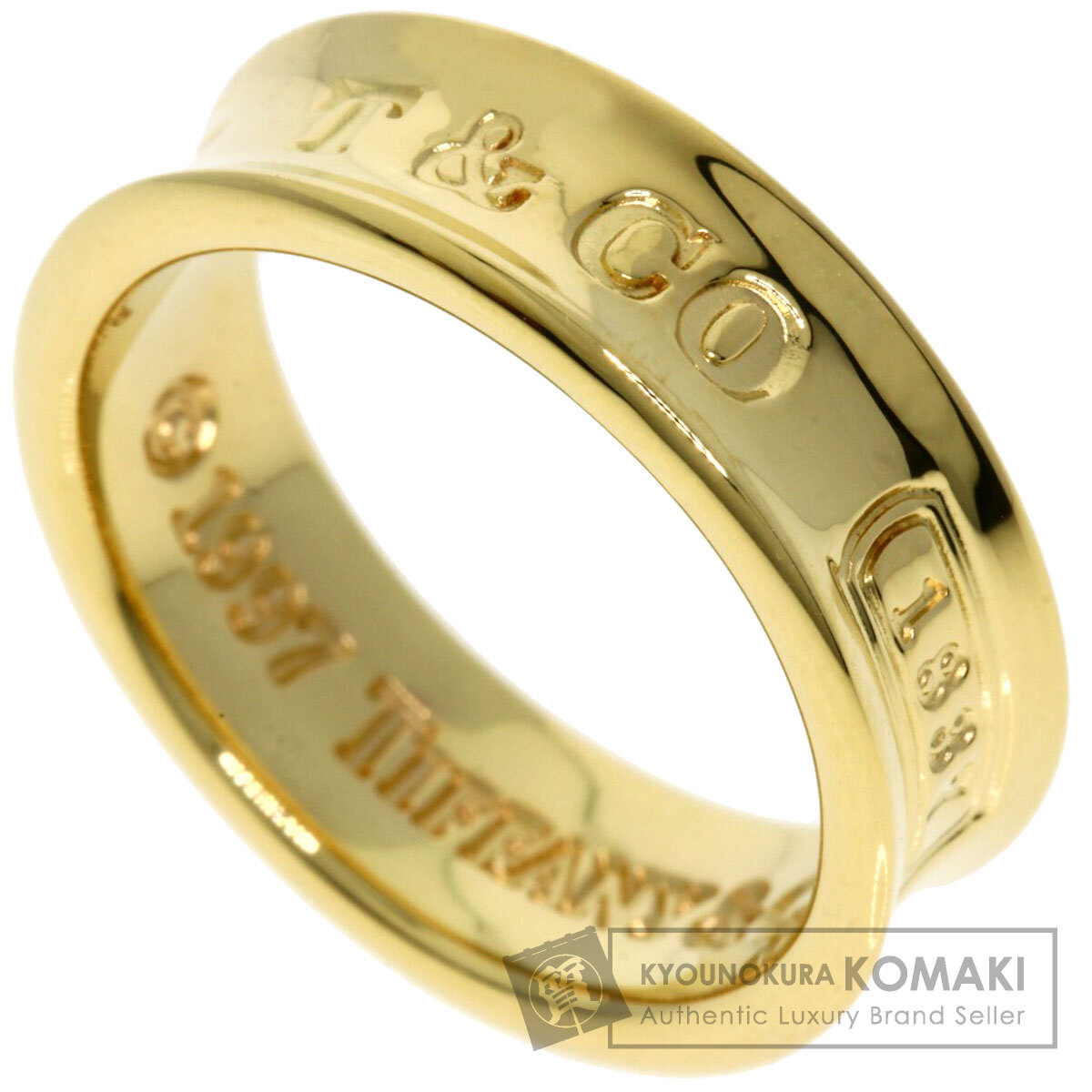 ティファニーリング　1837 ローズゴールド9号 ティファニー 1837 インターロッキング サークル リング 18K