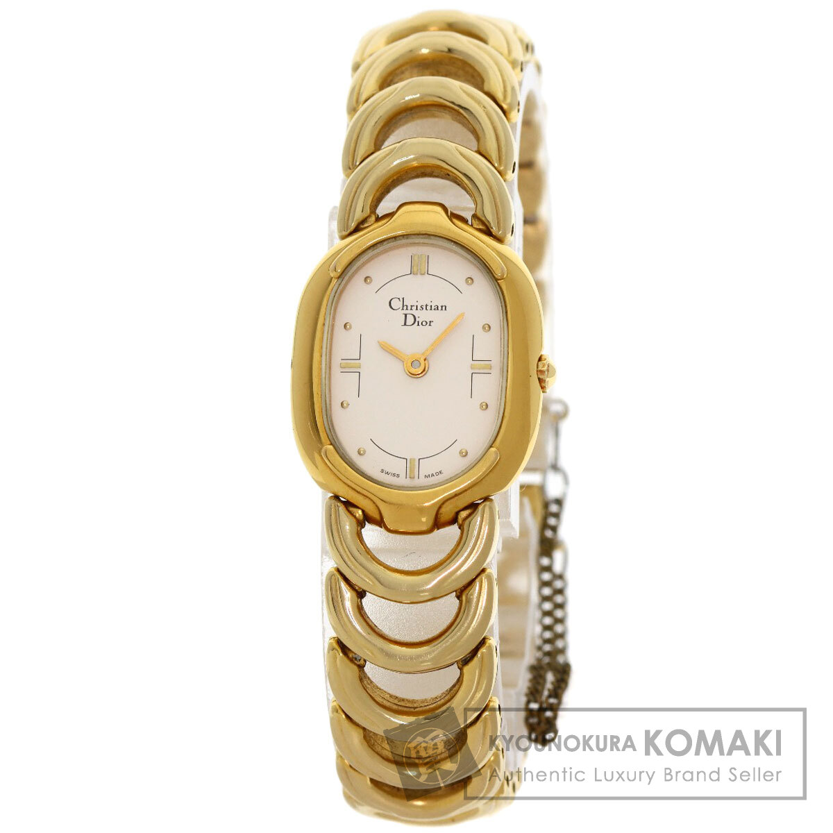 CHRISTIAN DIOR クリスチャンディオール 3024 オーバルフェイス 腕時計