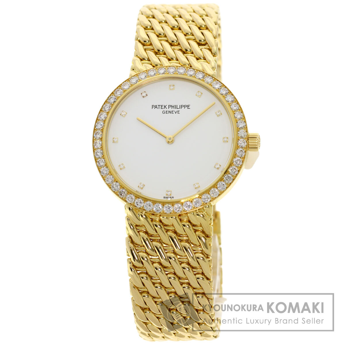 パテックフィリップ 腕時計 カラトラバ ベゼル 12P ダイヤモンド