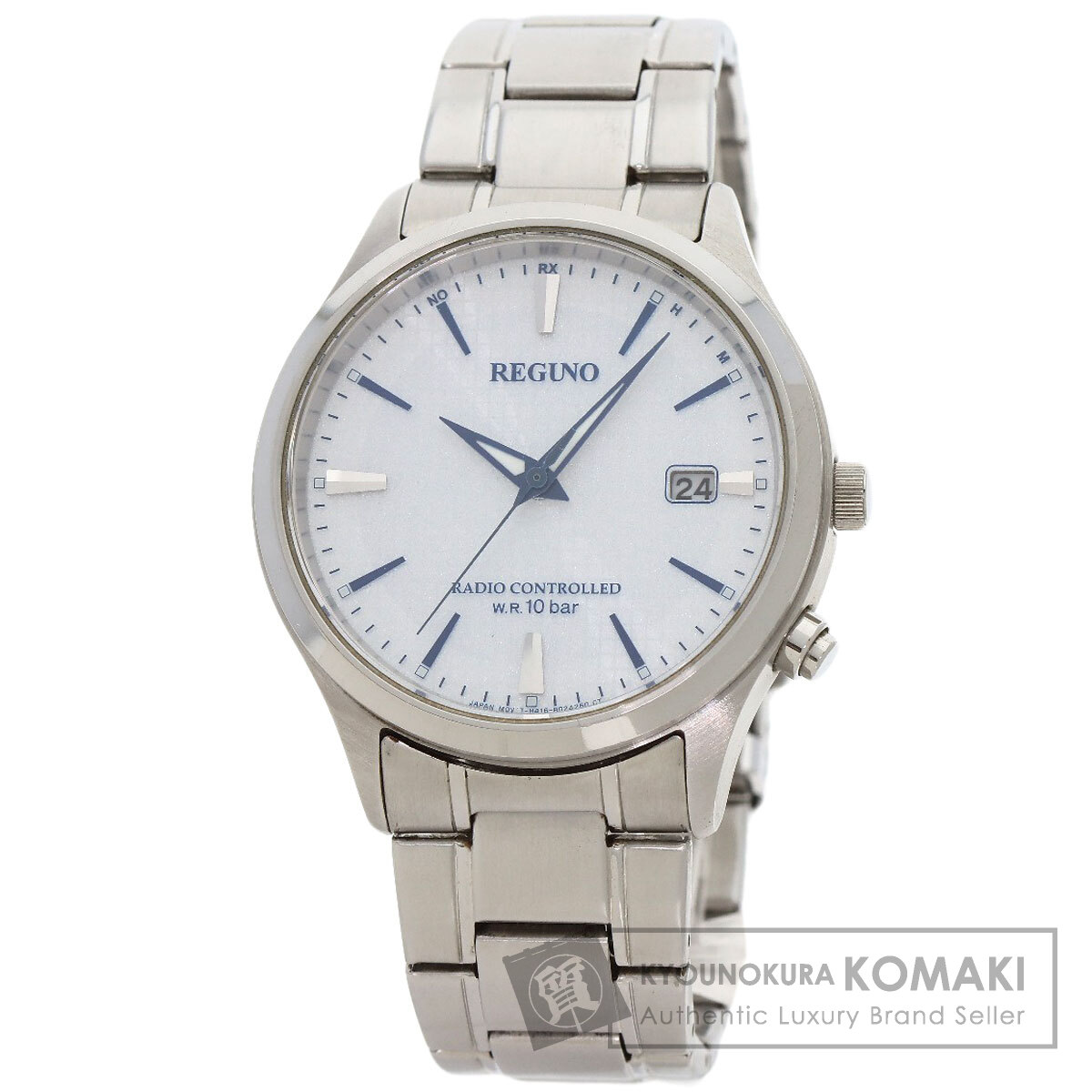 稼働品シチズン H416-R009729 レグノ 腕時計メンズ　クォーツホワイト CITIZEN シチズン H416-R009729 レグノ 腕時計 ステンレススチール/SS