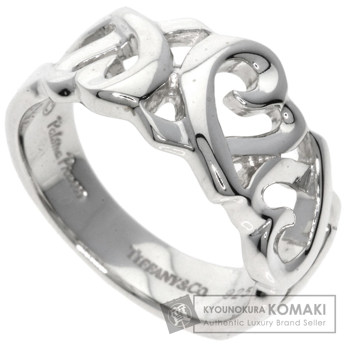 TIFFANY&Co.ティファニー☆トリプルハートリング☆シルバー☆美
