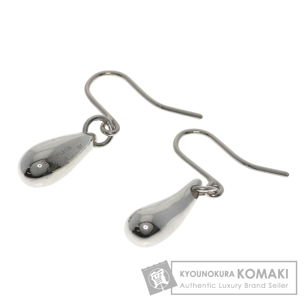 TIFFANY&Co. ティファニー ティアドロップ ピアス シルバー レディース