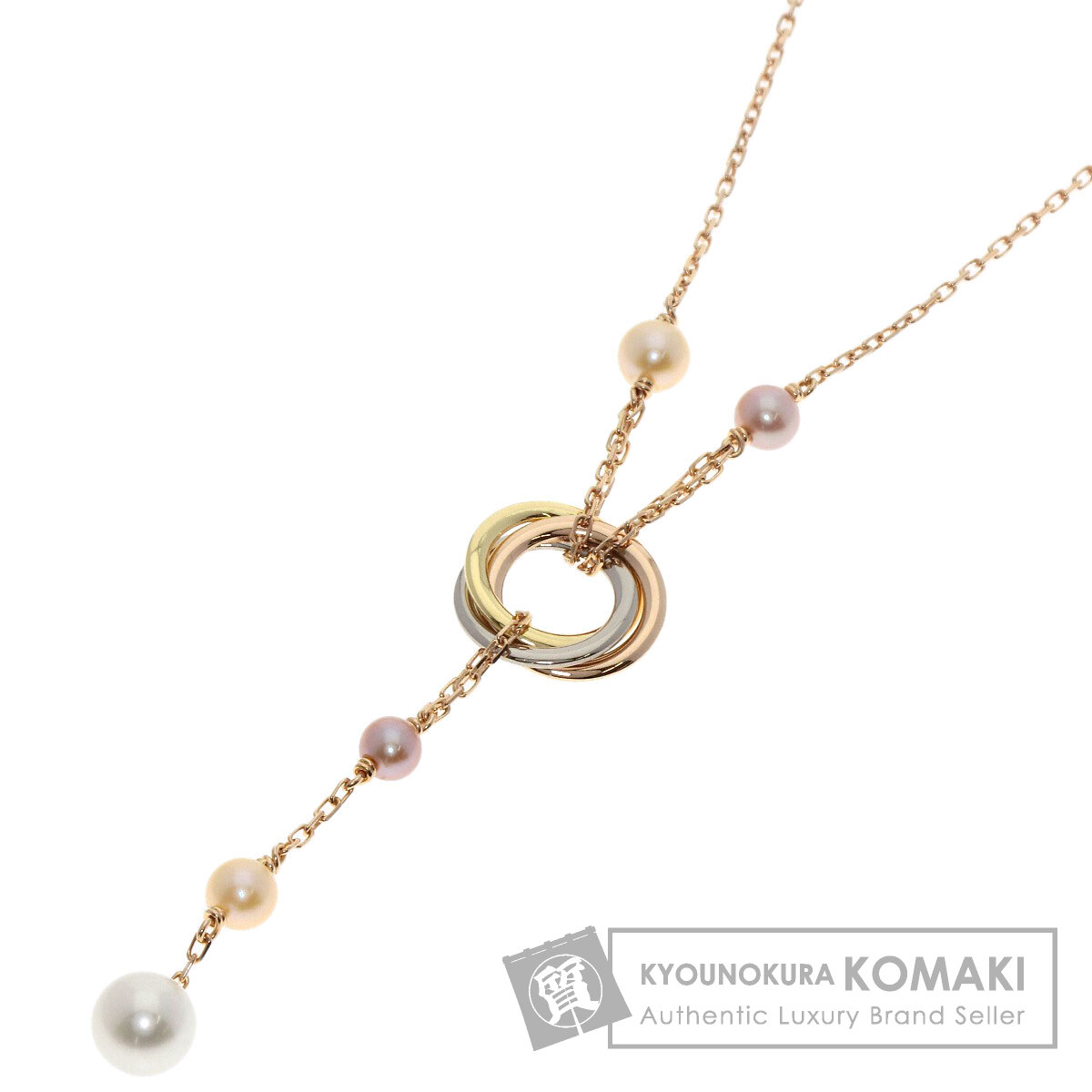 カルティエ ネックレス トリニティ パール 真珠