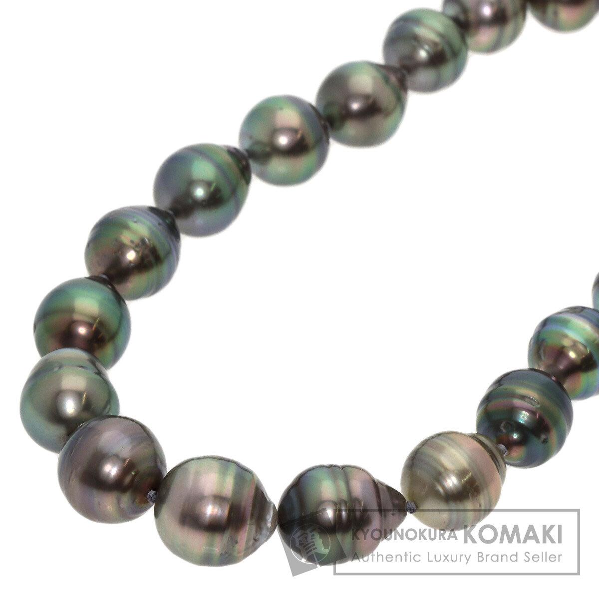 TASAKI タサキ バロック 黒蝶パール 真珠 ネックレス シルバー