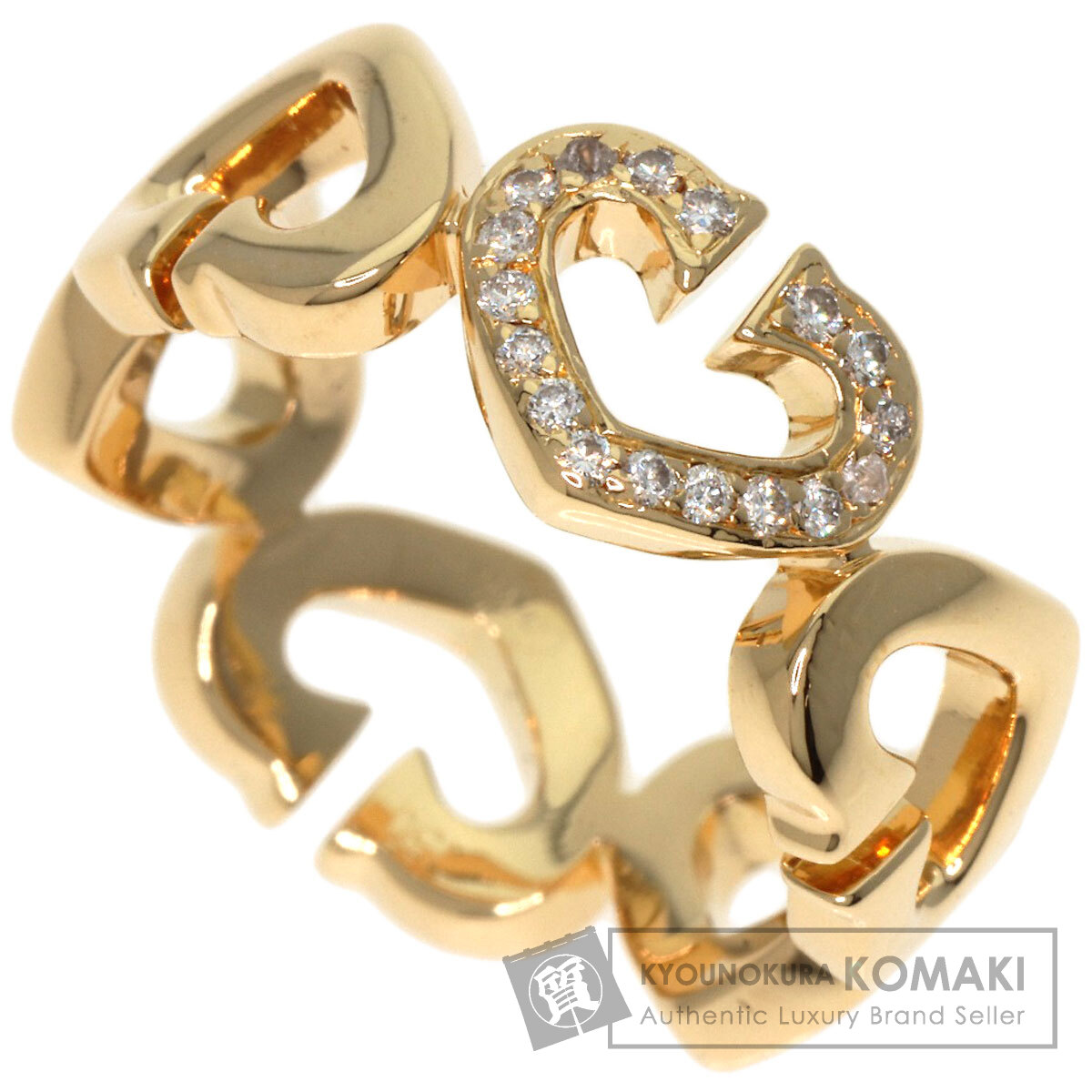 CARTIER カルティエ Cハート ダイヤモンド #49 リング・指輪 K18