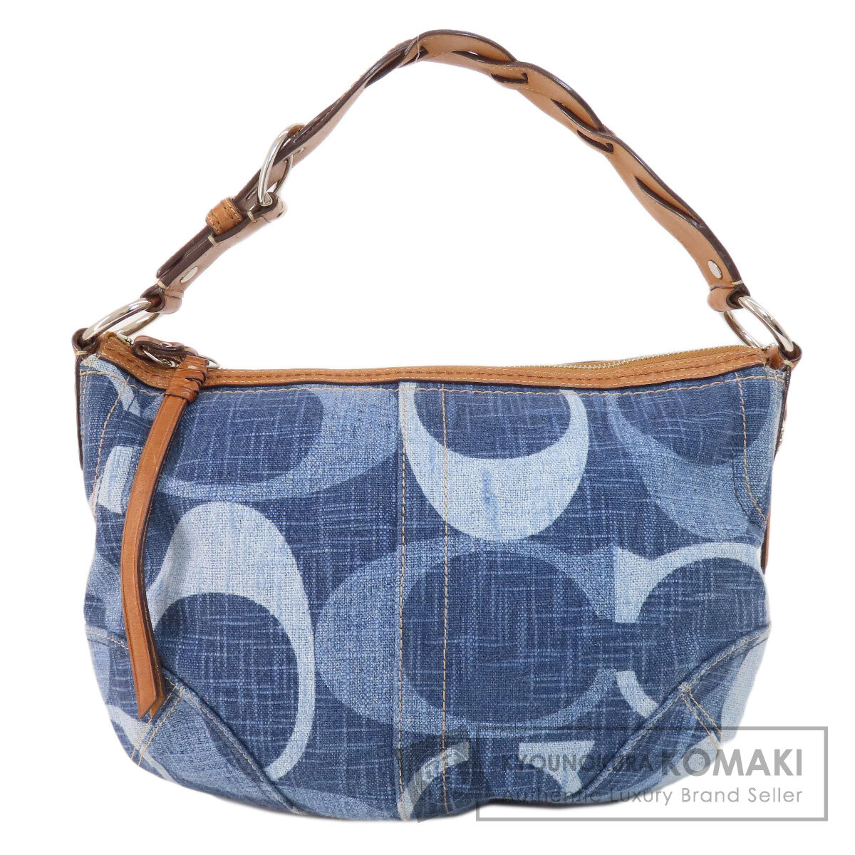 コーチ シグネチャー デニム ワンハンド ショルダー バッグ 楽天市場】中古 コーチ ショルダーバッグ シグネチャー デニム