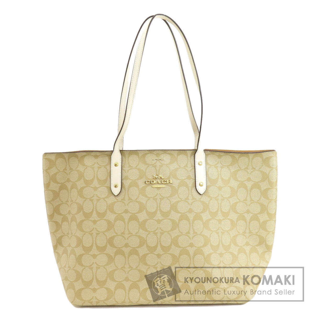 COACH コーチ 76636 シグネチャー トートバッグ PVC レディース