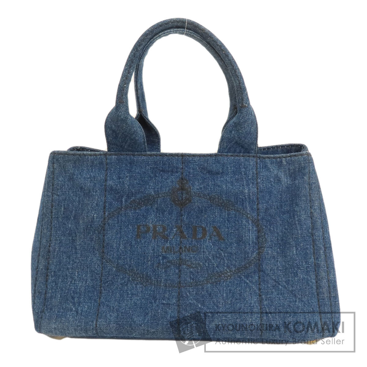 PRADA デニムバッグ PRADA プラダ B1877B カナパ トートバッグ デニム レディース