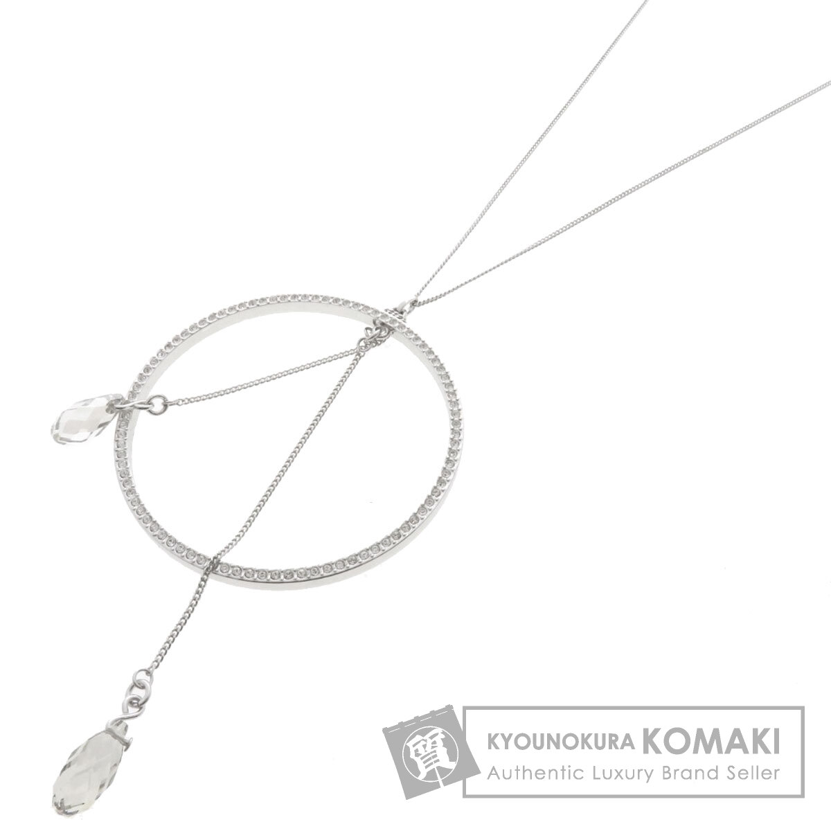 スワロフスキー ネックレス サークルモチーフ