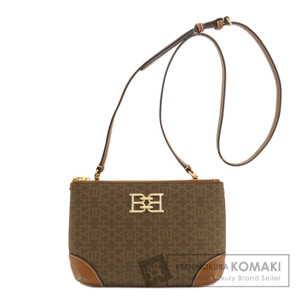 BALLY バリー ロゴプレート ショルダーバッグ PVC レディース