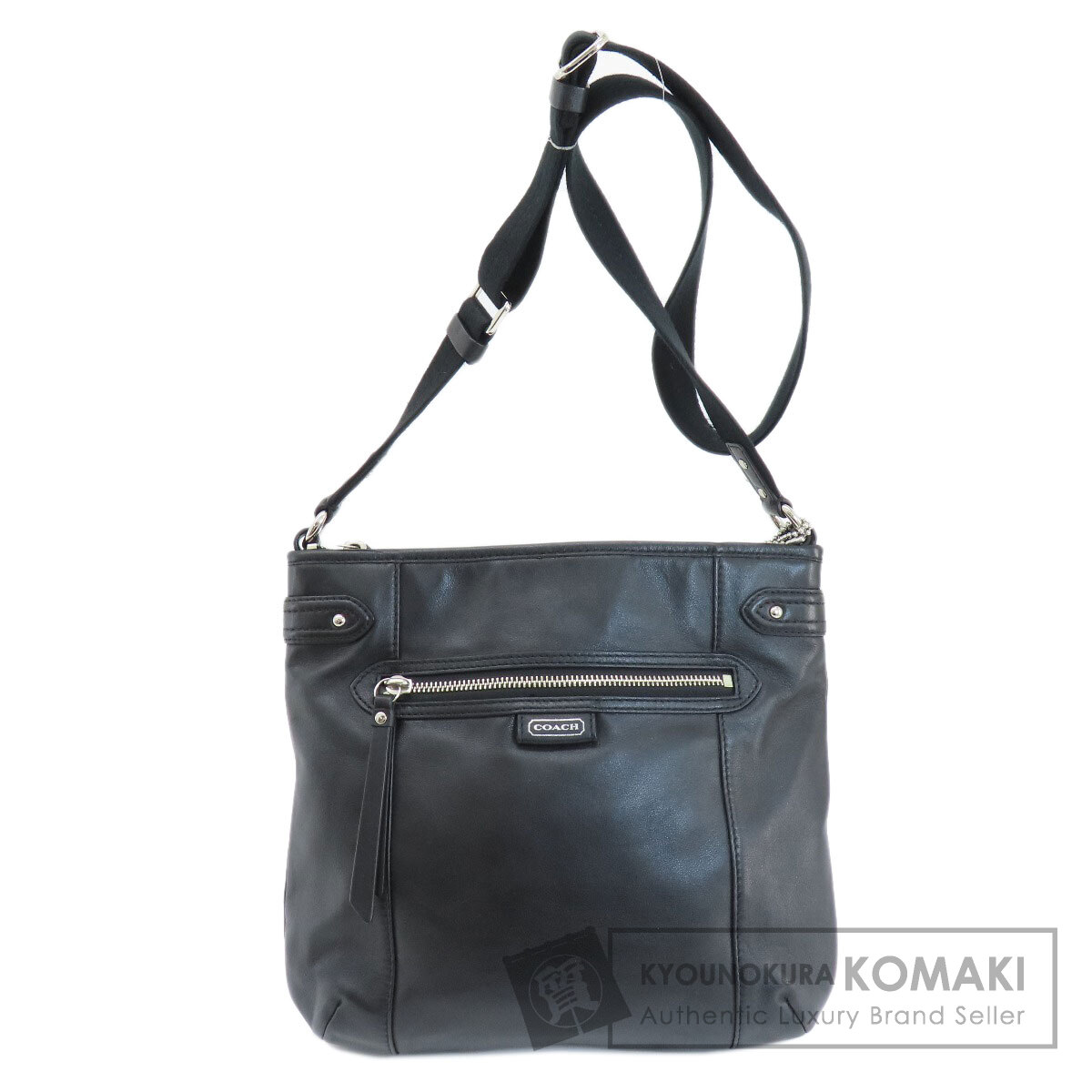 COACH コーチ F23948 ロゴ ショルダーバッグ レザー レディース [中古