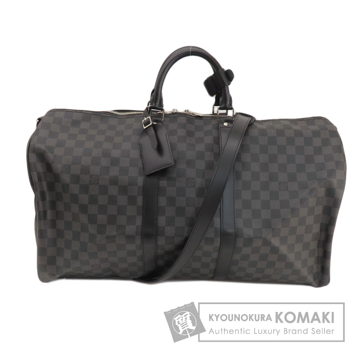 【Louis Vuitton】ダミエグラファイトキーポール55トートバッグ LOUIS VUITTON ルイヴィトン N41413 キーポル55 ダミエ グラ