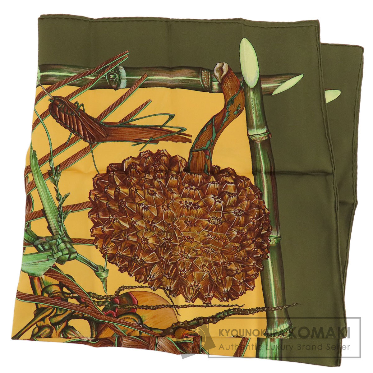 楽天市場】極美品 HERMES エルメス カレ90 Jardin Creole