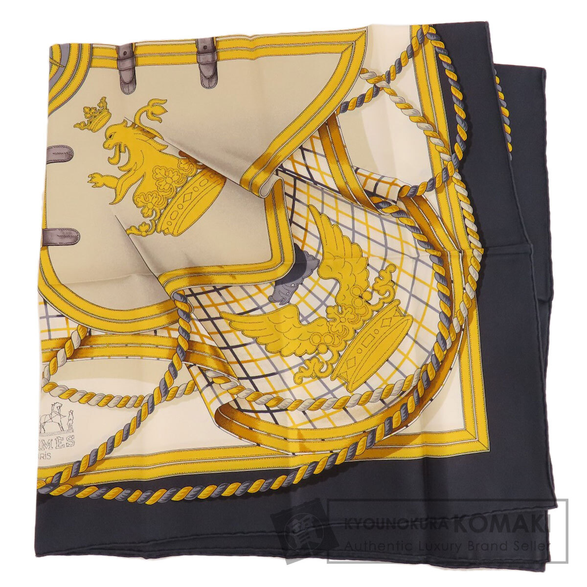 HERMES カレ スカーフ 90 grande tenue HERMES エルメス カレ90 GRANDE TENUE 馬の礼装 スカーフ シルク