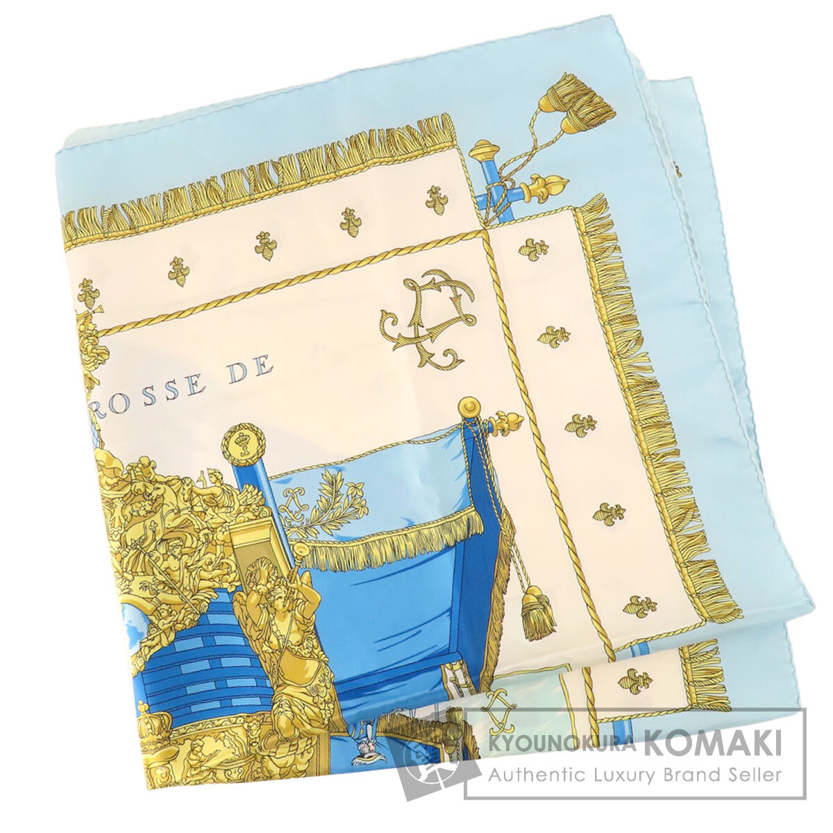 HERMES エルメス カレ90 VUE DU CAROSSE DE LA GALERE LA REALE