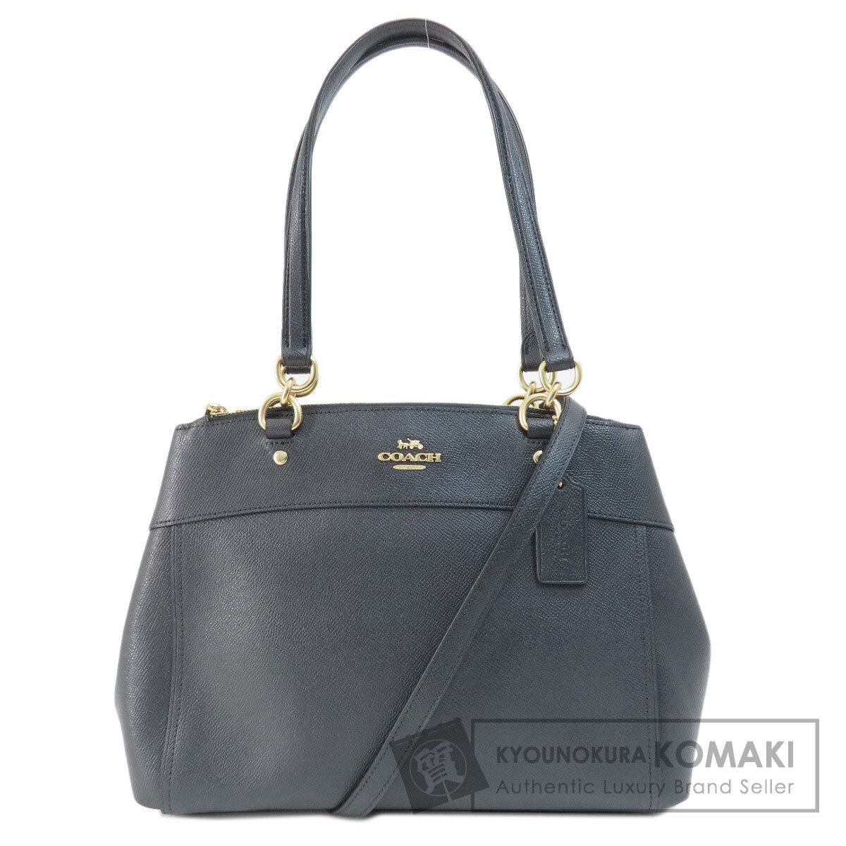 COACH◆2WAYトートバッグ ブラック F05364 COACH(コーチ) / 2WAYトートバッグ/BLK/無地/f05364 | 中古品の