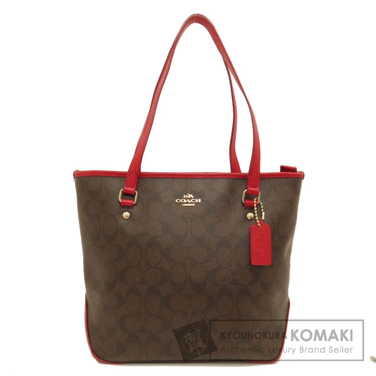 COACH コーチ F34603 シグネチャー トートバッグ PVC レディース