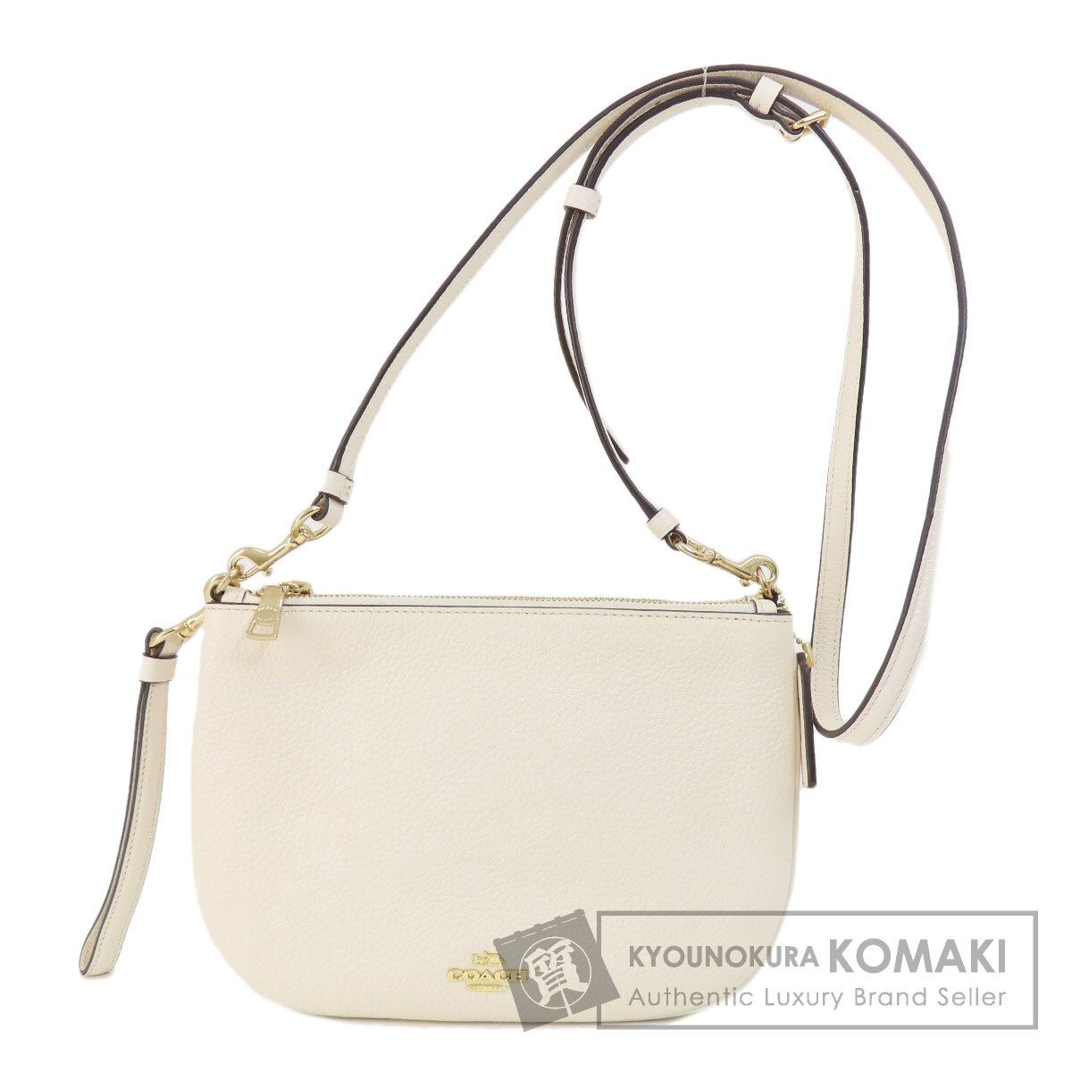 COACH コーチ F24799 ロゴ金具 ショルダーバッグ レザー レディース