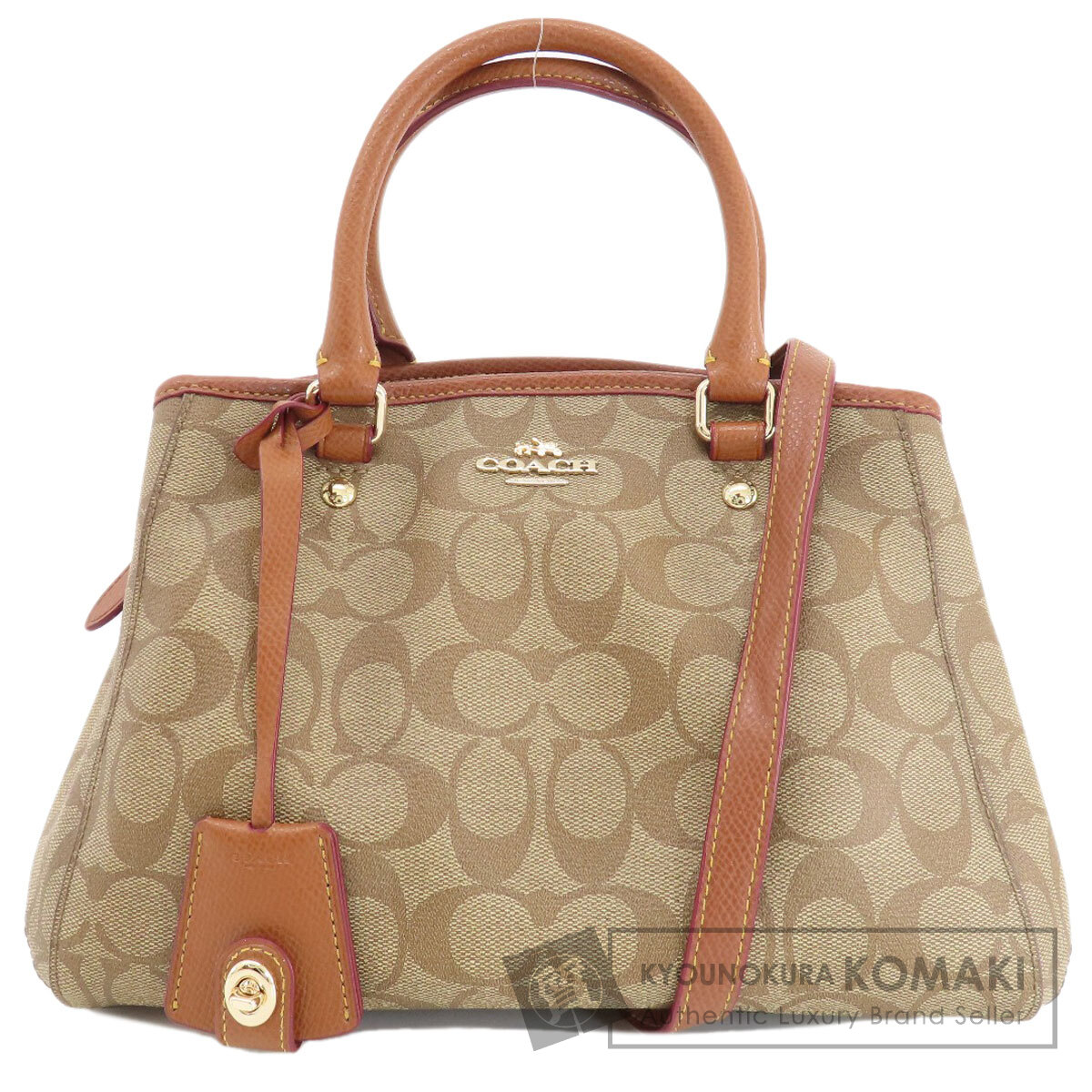 COACH コーチ　ハンドバッグ PVC シグネチャー COACH - 美品 コーチ ハンドバッグ ショルダー 2way PVCレザー