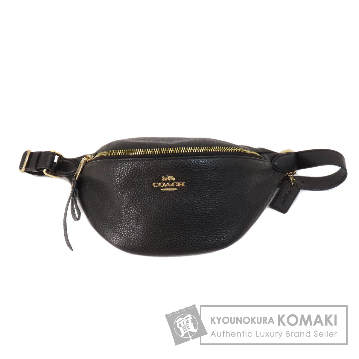 COACH コーチ F48738 ロゴ金具 ボディバッグ レザー レディース