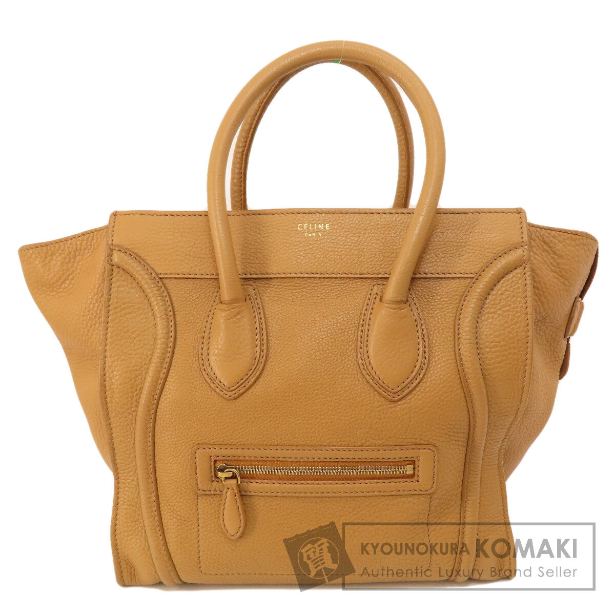 CELINE セリーヌ ラゲージミニ トートバッグ カーフ レディース