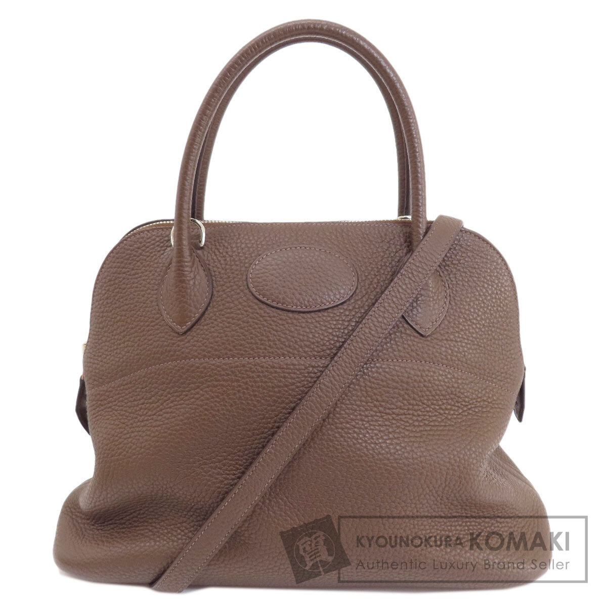 HERMES エルメス ボリード31 ブラウン シルバー金具