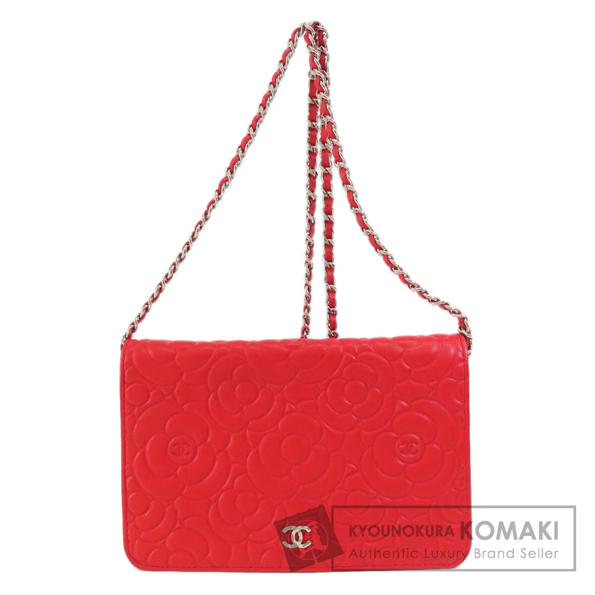 CHANEL(シャネル) ココマーク カメリア チェーンウォレット 長