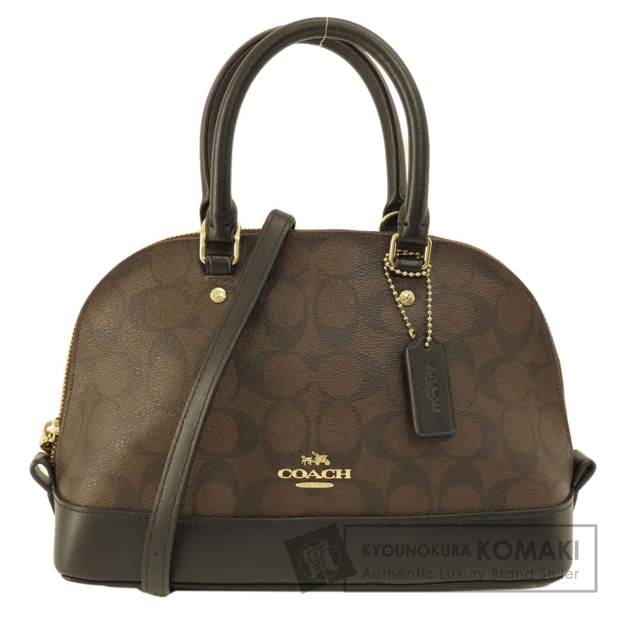 COACH コーチ F58295 シグネチャー 2WAY ハンドバッグ PVC/レザー