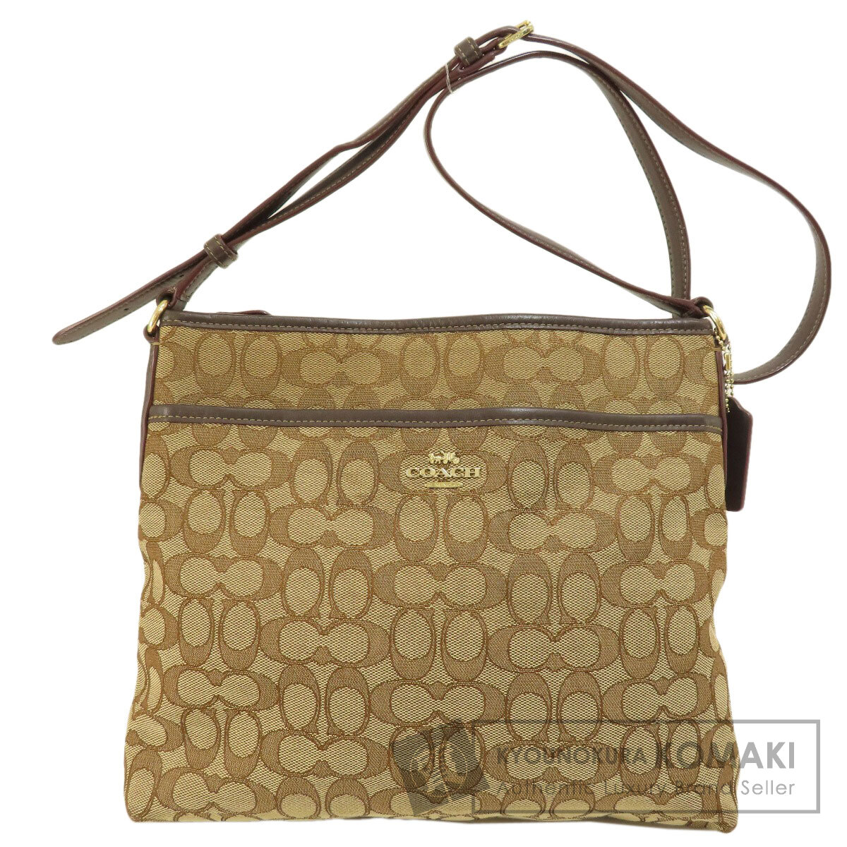 【レビューで送料無料】 コーチ COACH F58285 キャンバス ショルダーバッグ シグネチャー バッグ