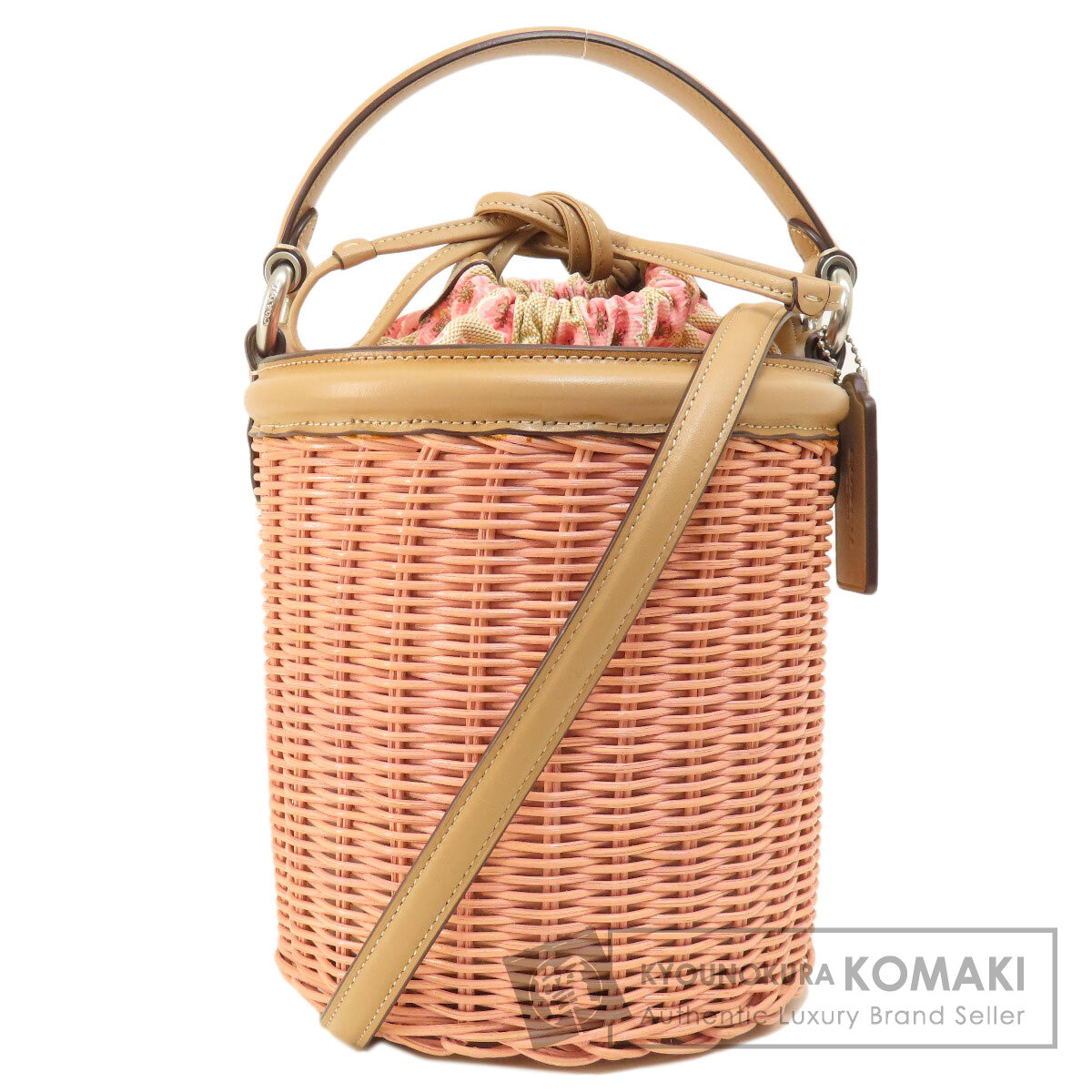COACH コーチ カゴバッグ バケット 2way ドローストリング 美品コーチ COACH カゴバッグ ドローストリング バケット2WAY