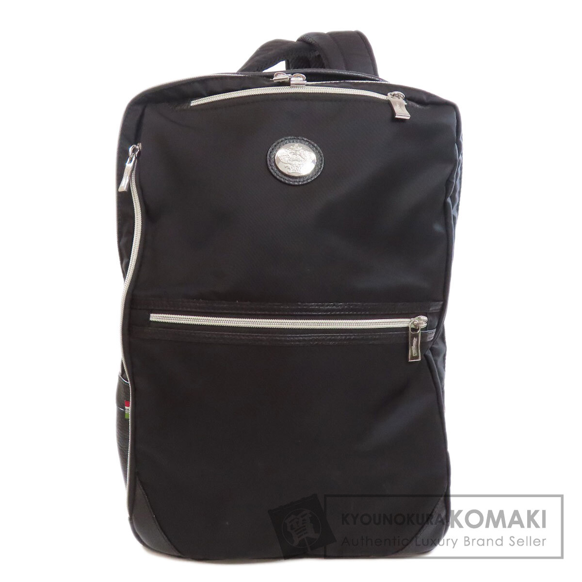 未使用品!!Orobianco　ナイロン製ネイビーリュックバッグパック OROBIANCO オロビアンコ ロゴ リュック・デイパック ナイロン