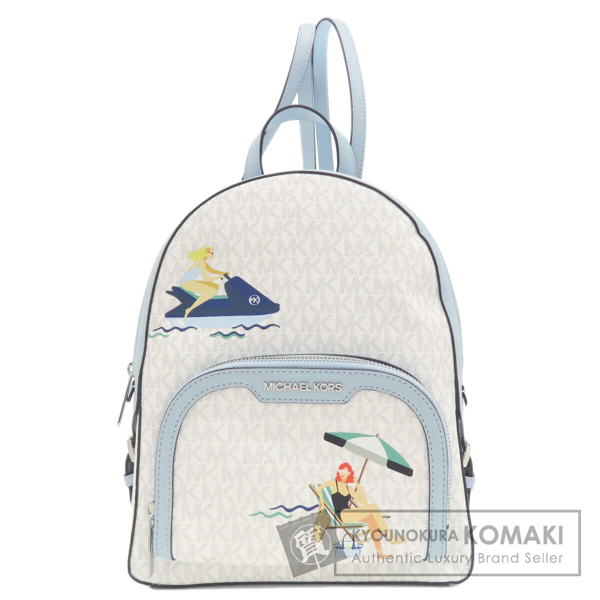 超美品 マイケルコース リュック レザー ジェイシー 30-25020601 JAYCEE ジップポケット バックパック エクストラスモール