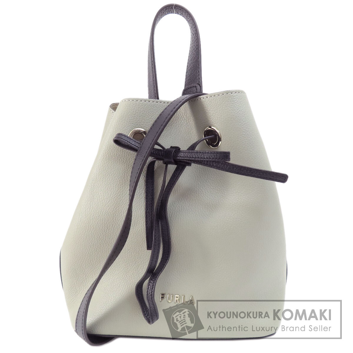 極美品‼️ FURLA ハンドバッグ　2way ゴールド金具　ロゴ金具　レザー FURLA フルラ Furla ロゴ ハンドバッグ 2WAY ショルダーバッグ