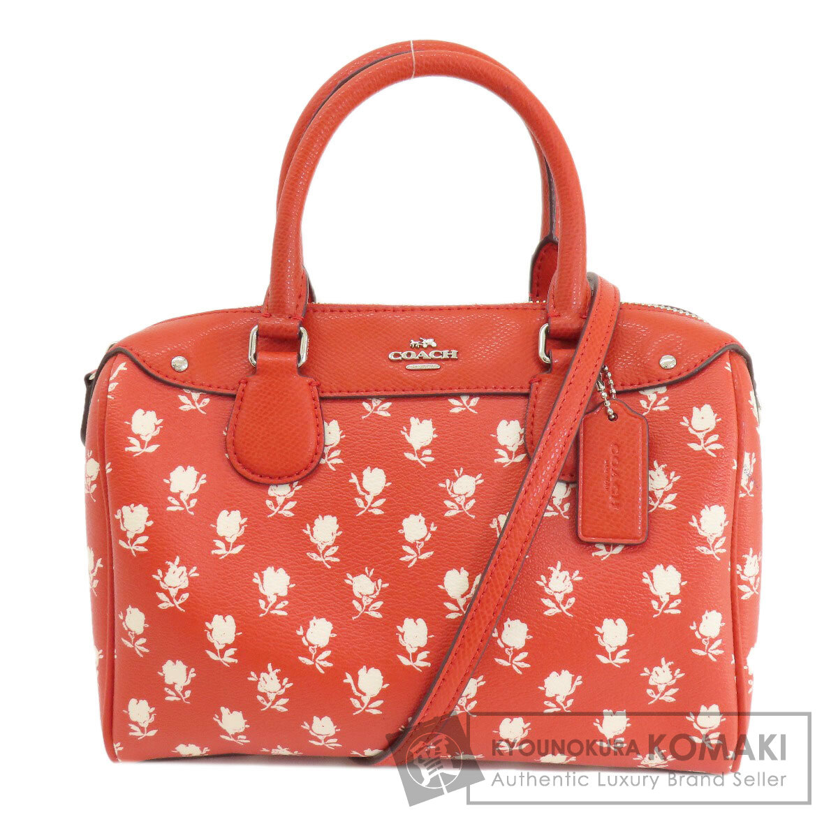 COACH コーチ F38160 ロゴ 2WAY フラワーモチーフ ハンドバッグ